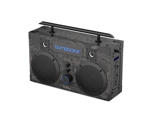 Bumpboxx Ultra Black Graffiti BBG | Wireless Boombox | Bluetooth Speaker with Battery & Remote ...