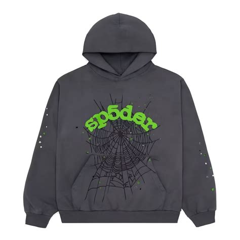Sp5der OG Web HoodieHeather Grey | spiderhoodie.org