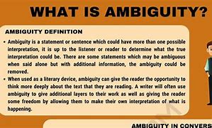 Image result for ambiguity