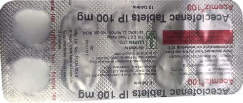 Acemiz 100 MG Tablet (10): Uses, Side Effects, Price & Dosage | PharmEasy