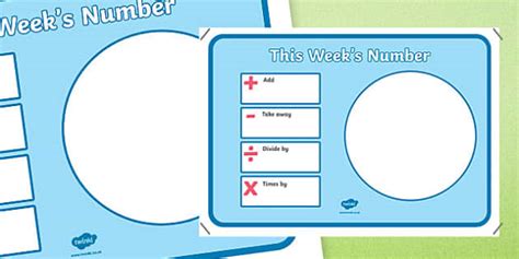 This Week's Number Display Poster (teacher made) - Twinkl