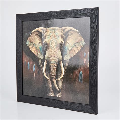 Buy Aura Refresh Wooden Elephant Picture Frame - 34x34cm from Home ...