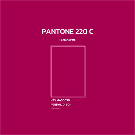 About PANTONE 220 C Color - Color codes | matching colors and paints ...