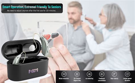 TOSHIKO 16-Channel Digital Noise Cancellation Behind-the-Ear Tinnitus ...