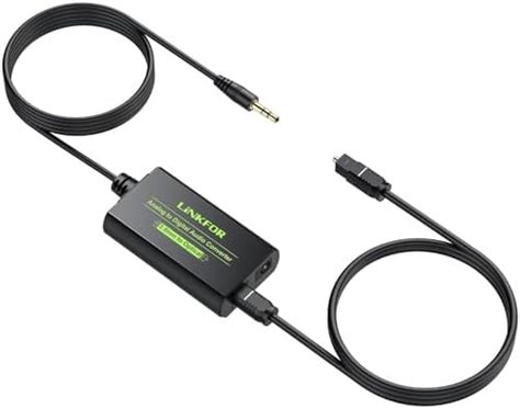 LiNKFOR 3.5mm to SPDIF Converter Analog to Digital Audio Adapter for ...