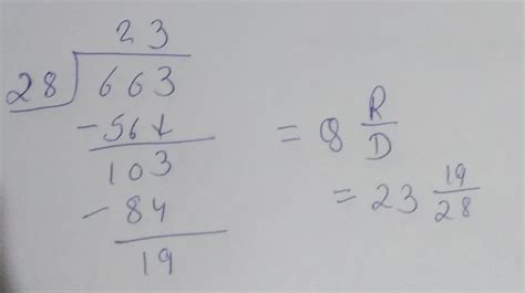 663/28 convert into mixed fraction step by stepAnswer-23=whole3 ...