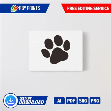 Dog Paw Prints Svg, Dog Svg, Paw SVG, Animal Paw Svg, Animal Svg, Dog ...