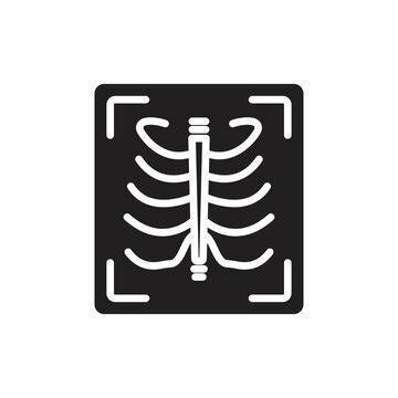 Xray icon line art logo set | Premium Vector