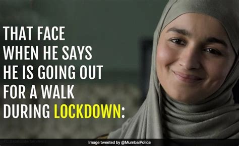 आलिया भट्ट की फोटो डाल लॉकडाउन में बाहर निकलने वालों से बोली मुंबई ...