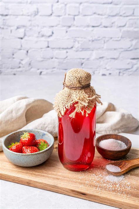 Strawberry Simple Syrup | Yoga Pit