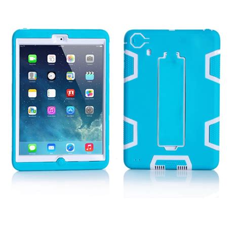 JUJEO Shock Absorption Robot Plastic and Silicone Combo Case with Stand ...