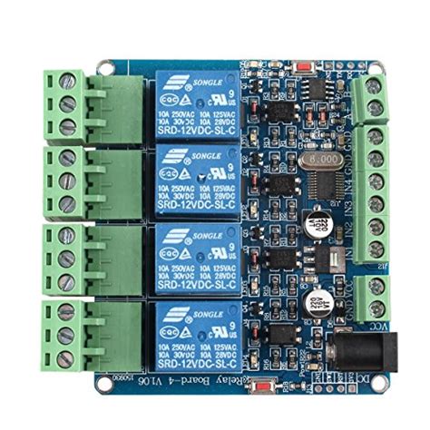 4 Channel Relay Module Programmable With Rs485 Microcontroller ...