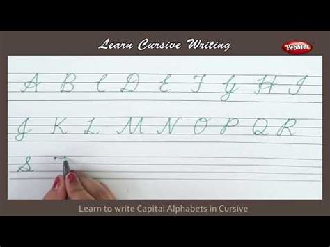 Cursive Writing: Capital Letters Video Lecture - Primary 2