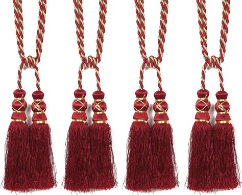 Buy Kuber Industries Velvet 2 Pieces Curtain Tie Back Tassel Set ...