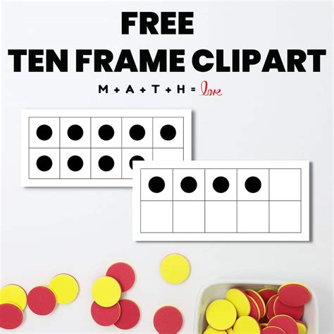 Count and Match Ten Frame Worksheets (1-10) | Math = Love