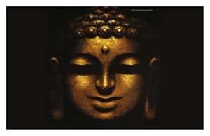 HK PRINTS God Buddha Religious Wall Poster for Room (12x18 Inch, 300 ...