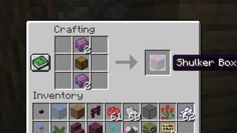 Shulker Box Recipe 的图像结果