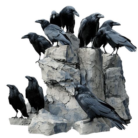 A Flock Of Crows PNG, Vector, PSD, and Clipart With Transparent ...