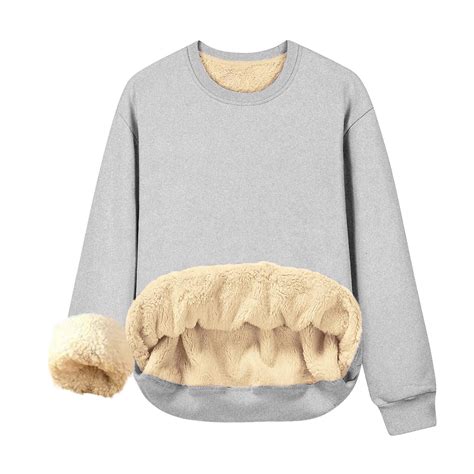 SEAOPEN Women's Thermal Shirts Fleece Lined Undershirt Long Sleeve Tops ...