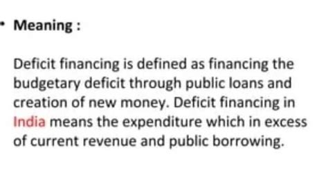 What is the Meaning of deficit financing? - Brainly.in