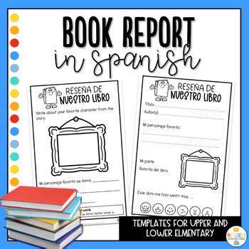 Book Report in Spanish by Mrs Cabello Spanish Class | TPT