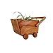 KKooK Wooden Planter for Indoor Outdoor Plants, Trolly Shape Flower Pot ...