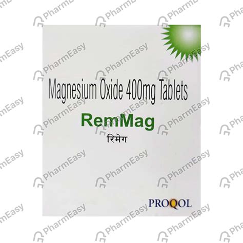Buy Remmag 400 MG Tablet (10) Online at Flat 15% OFF | PharmEasy