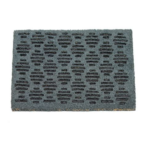 Pressed Design Coir Doormat - Textured Elegant Natural Mat | OnlyMat