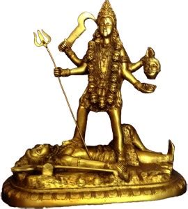 Art Antiqua Maa Kali Standing On Shiva Decorative Showpiece - 32 cm ...
