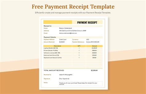 Ms Excel Payment Receipt Template Receipt Template Business Account ...