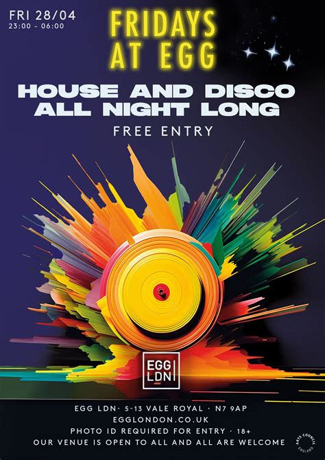 FRIDAYS AT EGG: HOUSE & DISCO ALL NIGHT LONG - Last entry 4am at Egg ...