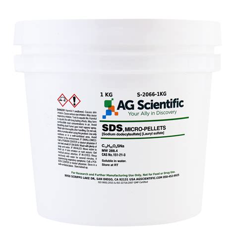 S-2066-1KG - SDS [Sodium Dodecyl Sulfate], Micro-Pellets, 1 KG