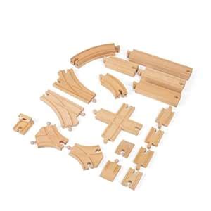 Buy Bigjigs Rail Low Level Track Expansion - 25 Piece Set - Other Major ...