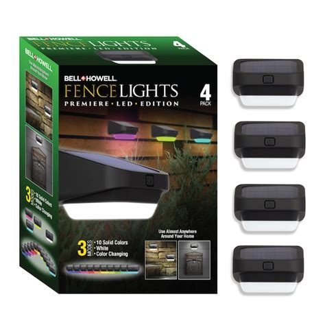BELL + HOWELL 4-Pack BELL+HOWELL Color Changing 10-Lumen 2-Watt Black ...
