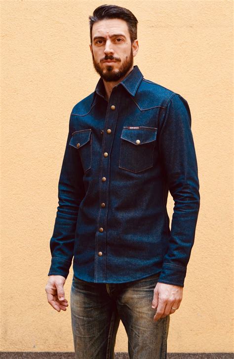 Mens Western Denim Shirt at Reynaldo Leahy blog