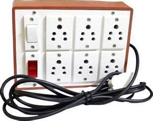 choromium extesion bord 6shocket with indecetor 6 A Five Pin Socket ...