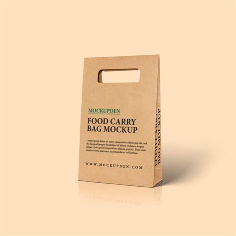 Free Food Carry Bag Mockup PSD...