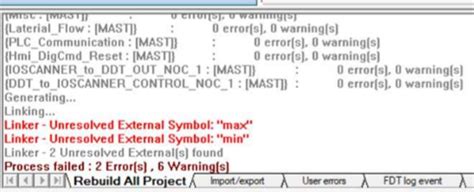 How to fix the error of Unsolved External Symbol ‘max’ & ‘min’ after ...