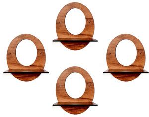 teak wood O Shape Flower Port Stand Pack of 4 Price in India - Buy teak ...