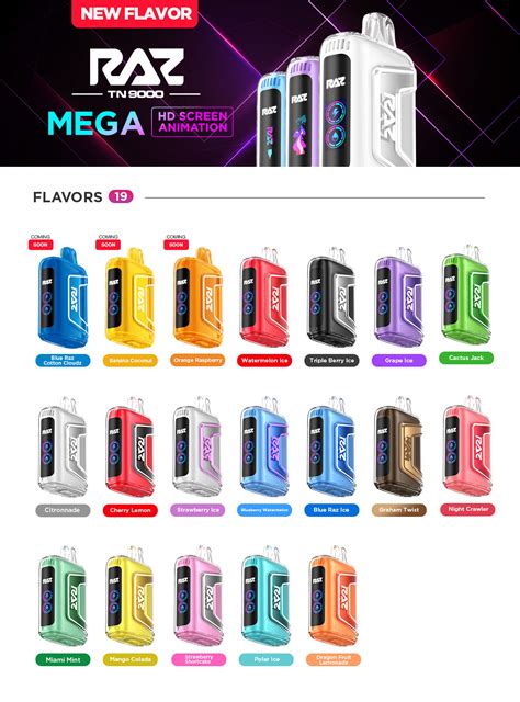 Raz | TN9000 Disposable (Pack of 5) | 12 mL / 9000 puffs