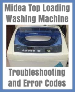 Image result for Midea Top Load Washer E3 Error Code