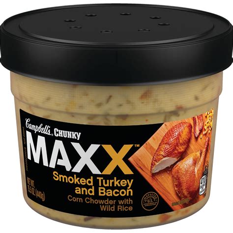 Campbell's Chunky Maxx Smoked Turkey And Bacon Wild Rice - Shop Soups ...