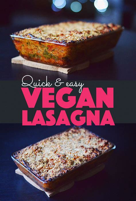 Vegan Lasagna ? Quick and Easy ? Banana Bloom