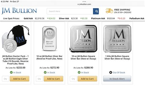 JM Bullion still has their Spot Deal…Silver at $23.30 …only one time ...