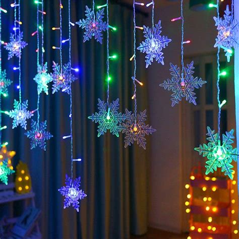 Image result for Snowflake String Lights Battery