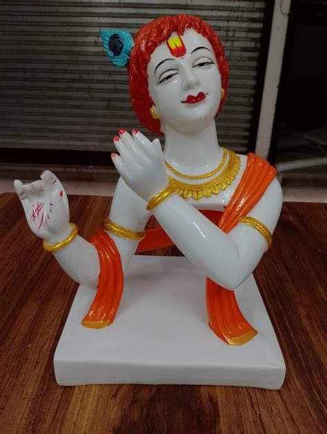 Buy VAMIKA HANDICRAFTS Fine Art Krishna, Khana ji, Face Krishna Murti ...