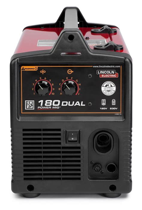 LINCOLN ELECTRIC, Power MIG 180 Dual, MIG/Flux-Cored Pack, MIG Welder ...