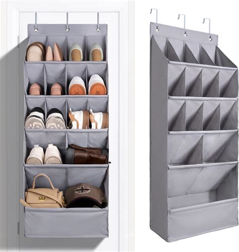 Amazon.com: FENTEC 1 Pack Over-the-Door-Shoe-Organizers, Hanging ...