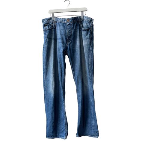 Guess Blue Denim Jeans Mens W42 L34 In good used... - Depop