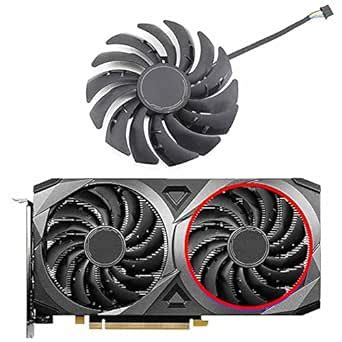 Jzwefdo 95mm Graphics Card Fan PLD10010S12HH DC12V 0.40A RTX3060 ...